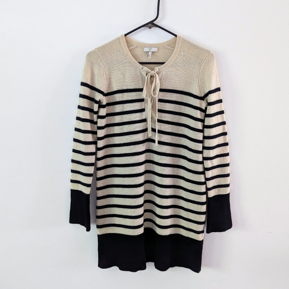 Joie Heltan Stripe Wool Sweater Dress Or Tunic Size XS